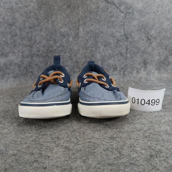 Old Navy Boat Shoes Baby Toddler Boys 6 Slip On Casual Chambray Nautical Preppy - Picture 3 of 12